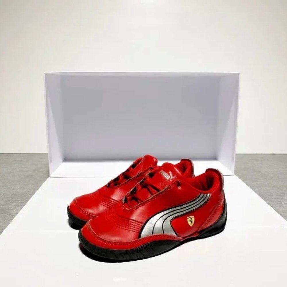 Puma Ferrari Red Low Top Shoes Toddler